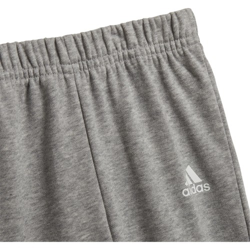 Dziecięcy dres Adidas I Lin Ft Jog szaro-niebieski HF1910