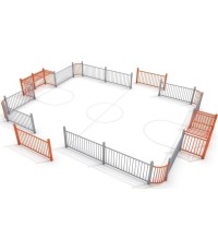 Ogrodzenie boiska do piłki nożnej Inter-Play 4 (9x7 m)