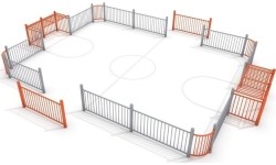 Ogrodzenie boiska do piłki nożnej Inter-Play 4 (9x7 m)