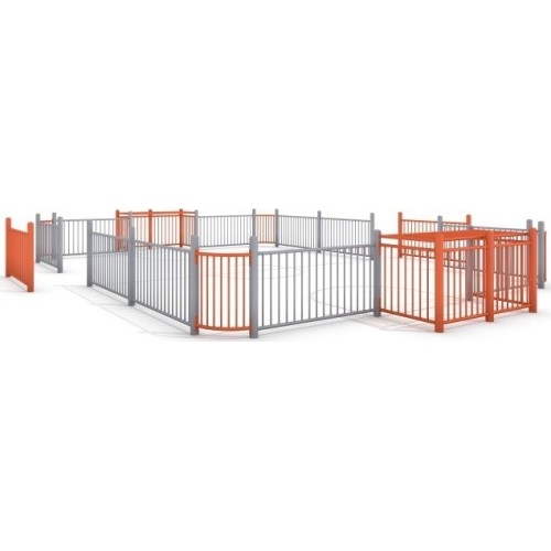 Ogrodzenie boiska do piłki nożnej Inter-Play 4 (9x7 m)