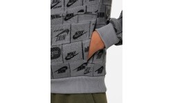 Nike Džemperis Paaugliams K Nsw Club Ft Hdy Aop Grey FN8741 084
