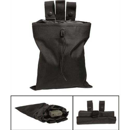 BLACK EMPTY SHELL POUCH