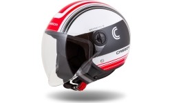 Kask motocyklowy Cassida Handy Metropolis czarny/biały/czerwony