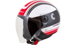 Kask motocyklowy Cassida Handy Metropolis czarny/biały/czerwony