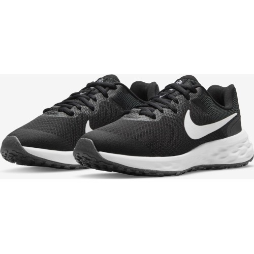 Nike Avalynė Paaugliams Revolution 6 Nn Black White DD1096 0013