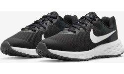 Nike Avalynė Paaugliams Revolution 6 Nn Black White DD1096 0013