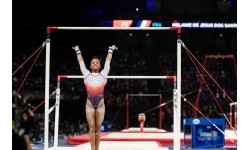 Poręcze asymetryczne turniejowe RIO – standardowa linka, uchwyt z włókna naturalnego, atest FIG