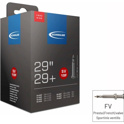 Kamera SCHWALBE 29" 2.10-3.00 (54/75-622) FV40 LIGHT (bez opakowania)