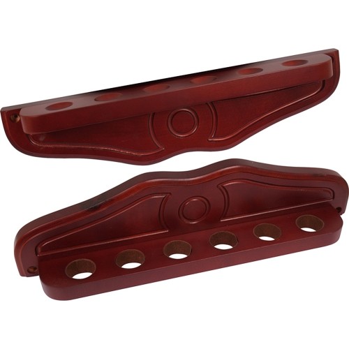 Stojak na kije bilardowe Buffalo Mahogany Look De Luxe, 6 kijów