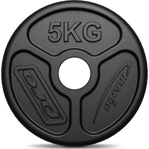 Olimpijski żeliwny talerz obciążeniowy Marbo MW-O5-OLI, 5 kg, 51 mm