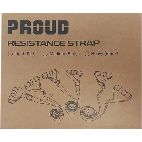 Guma oporowa treningowa Esdpander do ćwiczeń PROUD - Czerwona, Mały opór
