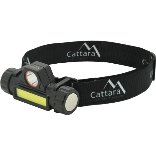 Latarka czołowa Cattara, 120 lm, ładowalna