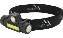 Latarka czołowa Cattara, 120 lm, ładowalna