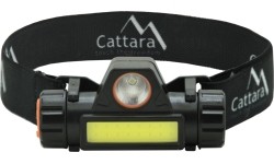 Latarka czołowa Cattara, 120 lm, ładowalna
