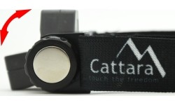 Latarka czołowa Cattara, 120 lm, ładowalna