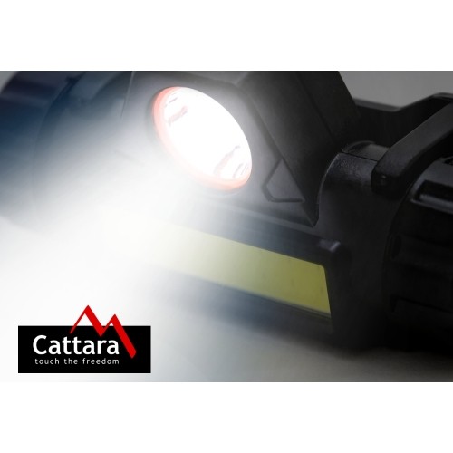 Latarka czołowa Cattara, 120 lm, ładowalna