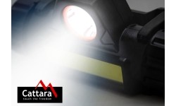 Latarka czołowa Cattara, 120 lm, ładowalna