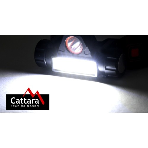 Latarka czołowa Cattara, 120 lm, ładowalna