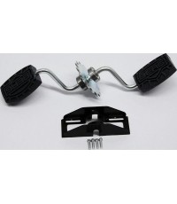 Pedały Berg Buzzy, czarne, wał korbowy w zestawie