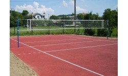 Uniwersalne słupki do siatkówki Coma-Sport S-037– Stalowe, Tulejowane