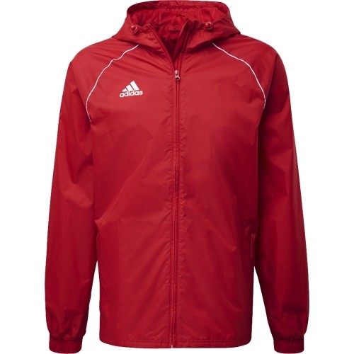Kurtka męska Adidas Core 18 Rain Jacket, czerwona CV3695