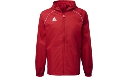Kurtka męska Adidas Core 18 Rain Jacket, czerwona CV3695