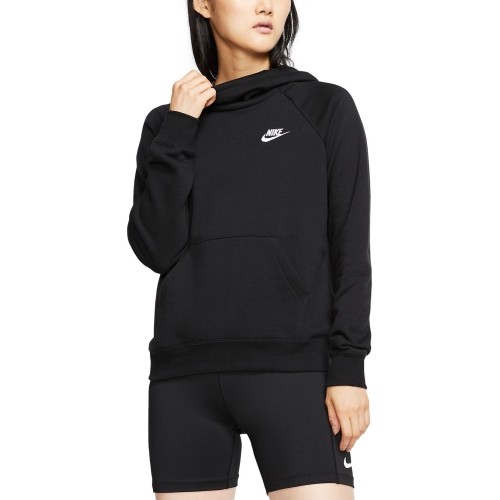 Damska bluza z kapturem Nike NSW Essential Fleece, czarna, BV4116 010