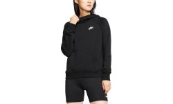 Damska bluza z kapturem Nike NSW Essential Fleece, czarna, BV4116 010
