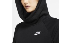 Damska bluza z kapturem Nike NSW Essential Fleece, czarna, BV4116 010