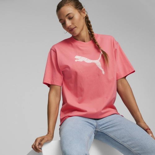 Bawełniana bluzka damska Puma Her Tee Loveable Pink 673107 63
