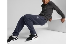 Spodnie sportowe młodzieżowe Puma Active Sports Sweatpants Tr Navy 670076 43