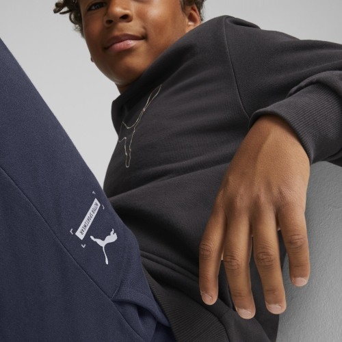 Spodnie sportowe młodzieżowe Puma Active Sports Sweatpants Tr Navy 670076 43