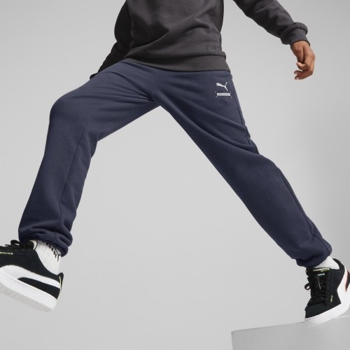 Spodnie sportowe młodzieżowe Puma Active Sports Sweatpants Tr Navy 670076 43