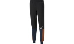 Spodnie dresowe męskie Puma Ess+ Block Sweatpants Black Blue Orange 849037 71
