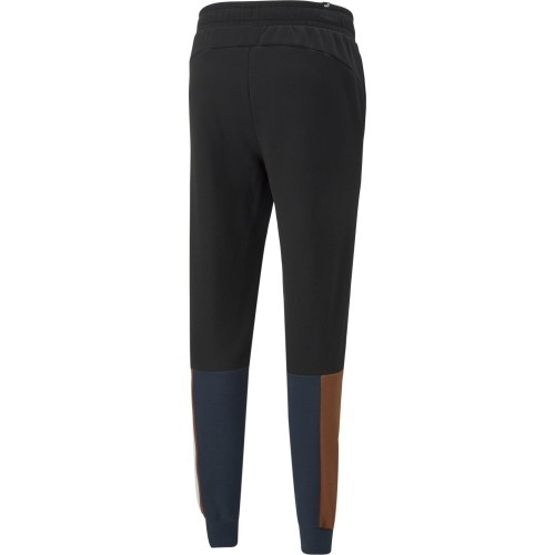 Spodnie dresowe męskie Puma Ess+ Block Sweatpants Black Blue Orange 849037 71