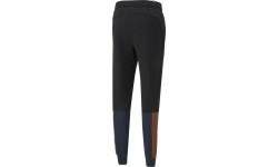 Spodnie dresowe męskie Puma Ess+ Block Sweatpants Black Blue Orange 849037 71