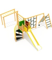 Drewniany plac zabaw dla dzieci model 0-B