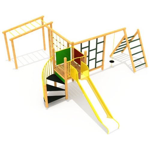 Drewniany plac zabaw dla dzieci model 0-B