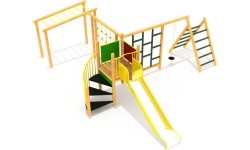 Drewniany plac zabaw dla dzieci model 0-B