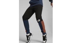 Spodnie dresowe męskie Puma Ess+ Block Sweatpants Black Blue Orange 849037 71