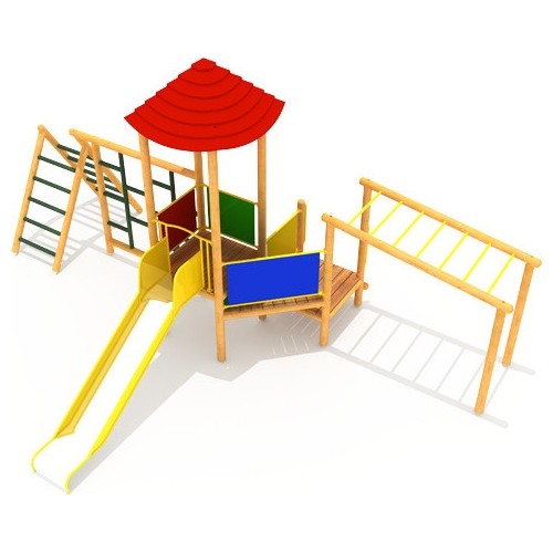 Drewniany plac zabaw dla dzieci model 1-A