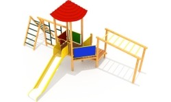 Drewniany plac zabaw dla dzieci model 1-A