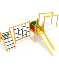 Drewniany plac zabaw dla dzieci model 1-B