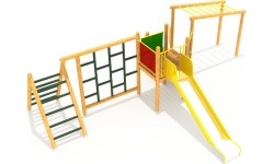 Drewniany plac zabaw dla dzieci model 1-B