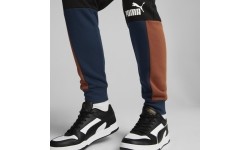 Spodnie dresowe męskie Puma Ess+ Block Sweatpants Black Blue Orange 849037 71