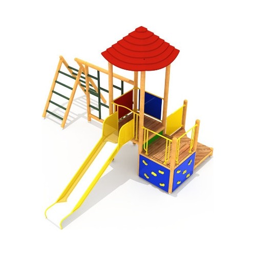 Drewniany plac zabaw dla dzieci model 2-A