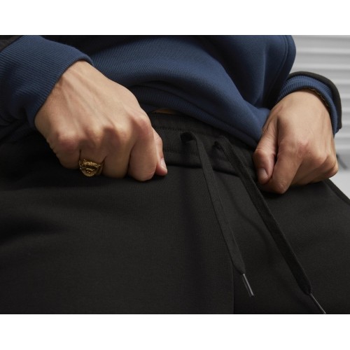 Spodnie dresowe męskie Puma Ess+ Block Sweatpants Black Blue Orange 849037 71