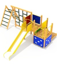 Drewniany plac zabaw dla dzieci model 2-B