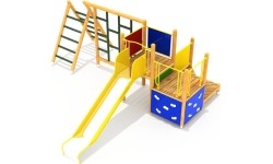 Drewniany plac zabaw dla dzieci model 2-B