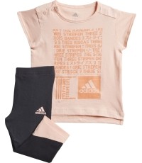 Dres dziecięcy Adidas I MM Tight Set Coral Black DJ1566